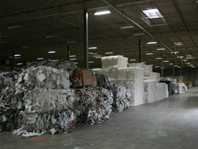 Metropolitan Fiber's stacks of paper